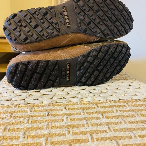 Women’s Merrell Haven Otter Brown Leather Waterproof Mid Calf Boots Size 9 - Picture 8 of 12